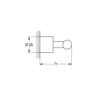 Крючок для одежды GROHE Atrio New, суперсталь (40312DC3)