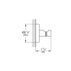 Крючок для халата GROHE Essentials, никель глянец (40364BE1)