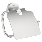 Держатель для туалетной бумаги GROHE Essentials, с крышкой, суперсталь (40367DC1)