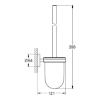 Туалетный "ершик" в комплекте, GROHE Essentials, хром, (40374001)
