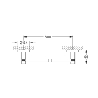 Держатель для банного полотенца GROHE Essentials, теплый закат глянец (40386DA1)