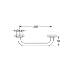 Ручка для ванной GROHE Essentials, 300 мм, суперсталь (40421DC1)