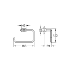 Кольцо для полотенца GROHE Essentials Cube, суперсталь (40510DC1)