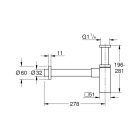Сифон для раковины GROHE (40564AL0)