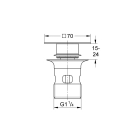 Пробка для стандартного сливного гарнитура GROHE, хром (40565000)