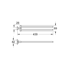 Держатель для полотенца GROHE Essentials Cube, суперсталь (40624DC1)