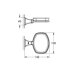 Мыльница керамическая GROHE Grandera с держателем, хром (40628000)
