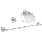 Набор аксессуаров GROHE Essentials (3 предмета), суперсталь (40775DC1)
