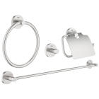 Набор аксессуаров GROHE Essentials (4 предмета), суперсталь (40776DC1)