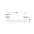 Ручка для ванной GROHE Essentials, 450 мм, суперсталь (40793DC1)
