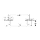 Ручка для ванной GROHE Selection Cube, хром (40807000)