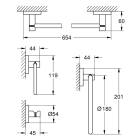 Набор аксессуаров GROHE Essentials Master 4-в-1 (40823001)