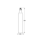 Пустой баллон CO2 для GROHE Blue, 425 гр (1 шт.) (40849000)