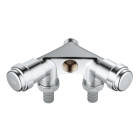 Двойной вентиль GROHE Eggeman Einfach, хром (41020000)