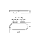 Держатель для полотенца GROHE Selection, темный графит матовый (41035AL0)