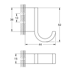 Крючок GROHE Selection, хром (41039000)