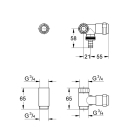 Вентиль GROHE Eggeman Batterie, хром (41043000)