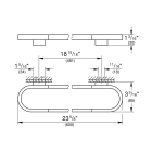 Держатель для полотенца GROHE Selection, 600 мм, теплый закат глянец (41056DA0)