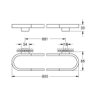 Держатель для полотенца GROHE Selection, темный графит глянец (41058A00)