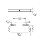 Ручка для ванной GROHE Selection, 300 мм, суперсталь (41064DC0)