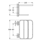 Полочка для полотенец GROHE Selection, холодный рассвет матовый (41066GN0)