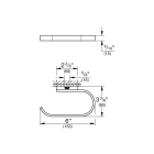 Держатель для туалетной бумаги GROHE Selection, без крышки, никель матовый (41068EN0)