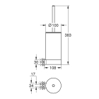 Туалетный ершик в комплекте GROHE Selection, хром (41076000)