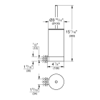 Туалетный ершик в комплекте GROHE Selection, холодный рассвет матовый (41076GN0)