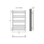 Полотенцесушитель водяной Aquatek Лира П10 500x800, черный муар AQ KP1080BL