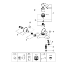 Готовый комплект для ванной комнаты GROHE Eurosmart, хром (NB0042)