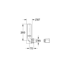 Встроенная смывная трубка GROHE (43908000)