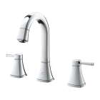 Смеситель для раковины GROHE Grandera двухвентильный на 3 отверстия, с донным клапаном, L-Size, хром (20619000)
