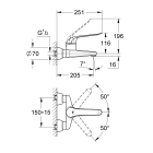 Смеситель для раковины GROHE Euroeco Special, хром (32778000)
