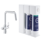 Смеситель для кухонной мойки GROHE Blue Pure Eurosmart с функцией фильтрации, с фильтром обратного осмоса с минерализацией в комплекте, хром (30587000