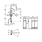 Смеситель для кухонной мойки GROHE Blue Pure Eurosmart с функцией фильтрации, с фильтром обратного осмоса с минерализацией в комплекте, хром (30587000