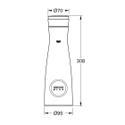 Стеклянный графин GROHE Blue с крышкой (40405001)