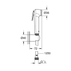 Набор для гигиенического душа GROHE Tempesta-F Trigger Spray 30, 1250 мм, матовый черный (1025302431)
