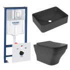 Комплект инсталляции GROHE Rapid SL 38775001 с унитазом Aqueduto ESTETA EST0140 и раковиной Aqueduto ESPIRAL ESP0440 (NW0490)