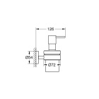 Дозатор жидкого мыла GROHE Essentials с держателем, никель матовый (40448EN1)