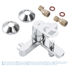 Смеситель для ванны GROHE BauLoop, хром (23341000)