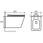 Комплект инсталляции GROHE Rapid SL 38772SH0 с унитазом Aqueduto MACIO MAC0140 и сиденьем с микролифтом (NW0219)