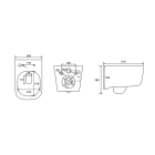Комплект инсталляции GROHE Rapid SL 38775001 с унитазом Aquatek ЛУГАНО AQ2002-00 и сиденьем с микролифтом (NW0325)