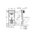 Комплект инсталляции GROHE Rapid SL 38775001 с унитазом Aquatek ЛУГАНО AQ2002-00 и сиденьем с микролифтом (NW0325)