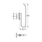 Держатель запасного рулона бумаги GROHE Selection, холодный рассвет глянец (41067GL0)