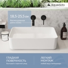 Раковина накладная Aqueduto ESPIRAL, прямоугольная 370*500, белый матовый (ESP0420)
