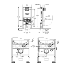 Комплект инсталляции для унитаза, GROHE Rapid SLX 3 в 1, с панелью смыва Skate Cosmopolitan S, хром (39603000)