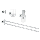 Набор аксессуаров GROHE Essentials Cube (4 предмета), хром (40847001)