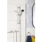 Душевой гарнитур GROHE QuickFix Vitalio Start 100, 1 режим струи, душевая штанга 600 мм, 5,7 л/мин, хром (27942000)