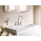Дозатор жидкого мыла GROHE Grandera керамический, с держателем, хром (40627000)