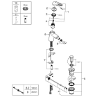 Смеситель для биде GROHE Eurostyle с донным клапаном, S-size, белая луна (33565LS3)
